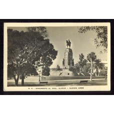 CIUDAD DE BUENOS AIRES ANTIGUA TARJETA POSTAL MONUMENTO GRAL ALVEAR